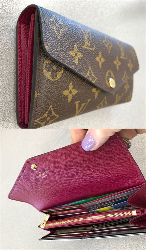 authentic louis vuitton sarah wallet